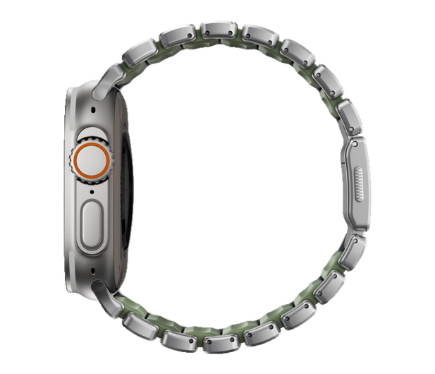 Nomad Stratos Band Natural Titanium Forest Green FKM AW 45/46/49mm - 1537894 - zdjęcie 4
